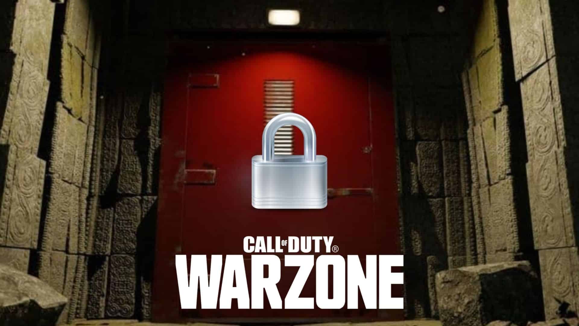 cod warzone red door