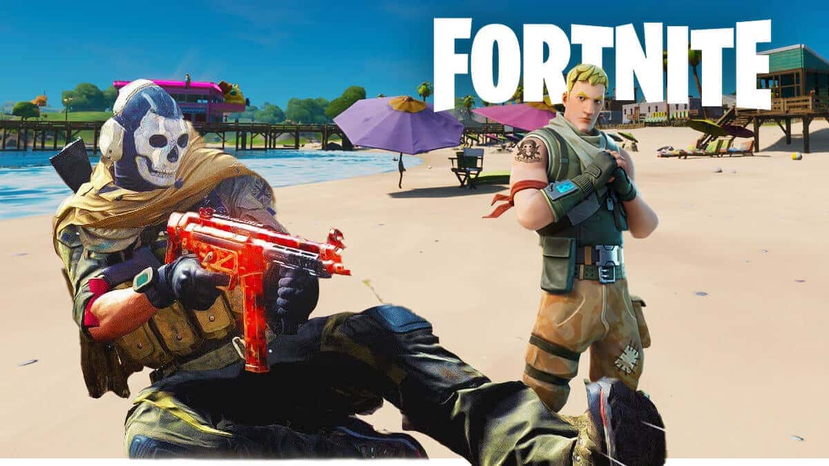 Ghost from Warzone and Jonesy in Fortnite