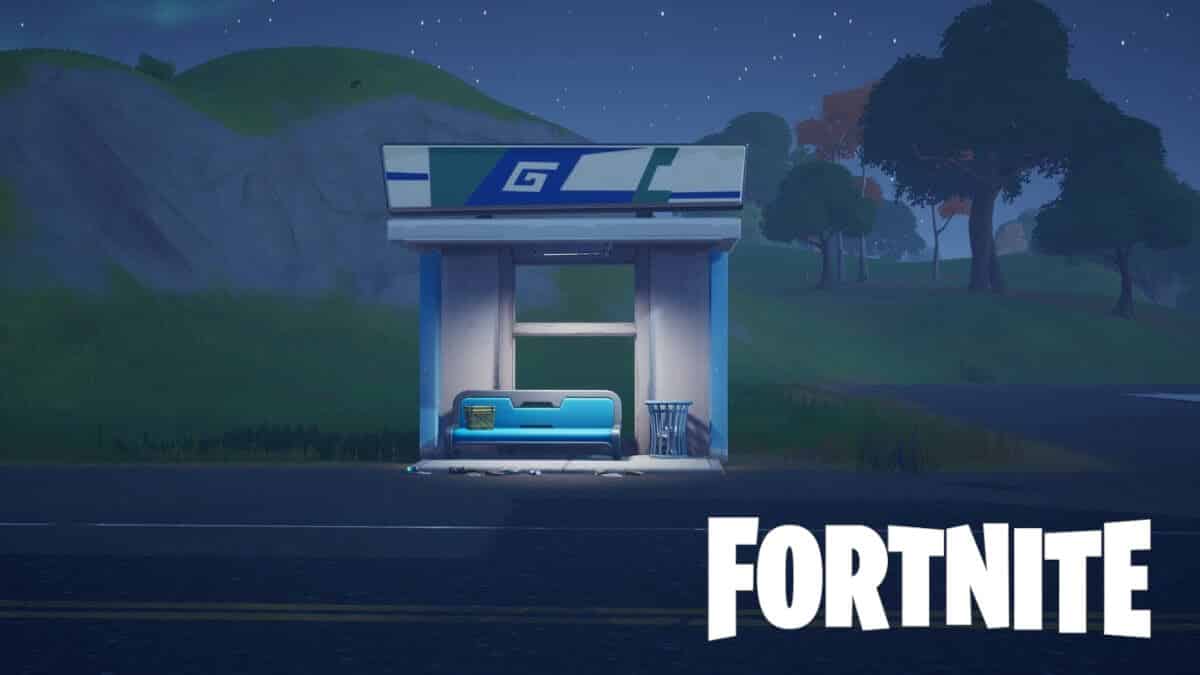 Bus stop in Fortnite