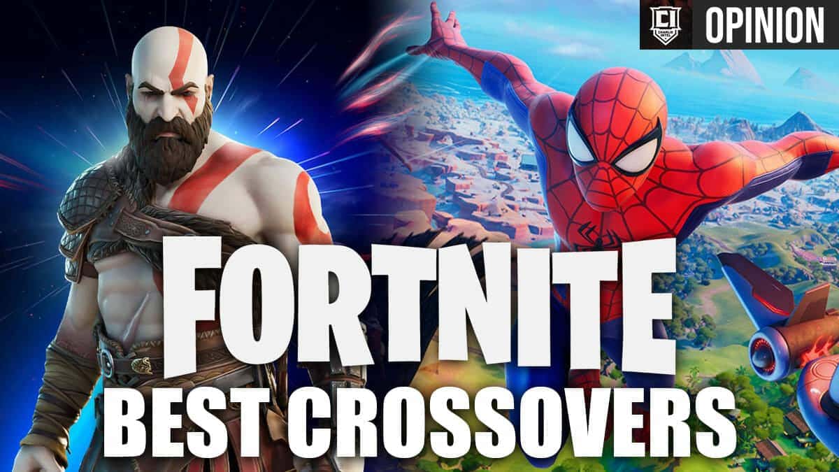 Spider-Man and Kratos in Fortnite