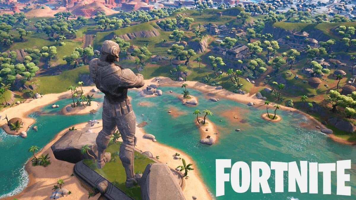 Foundation statue in Fortnite Chapter 3 map