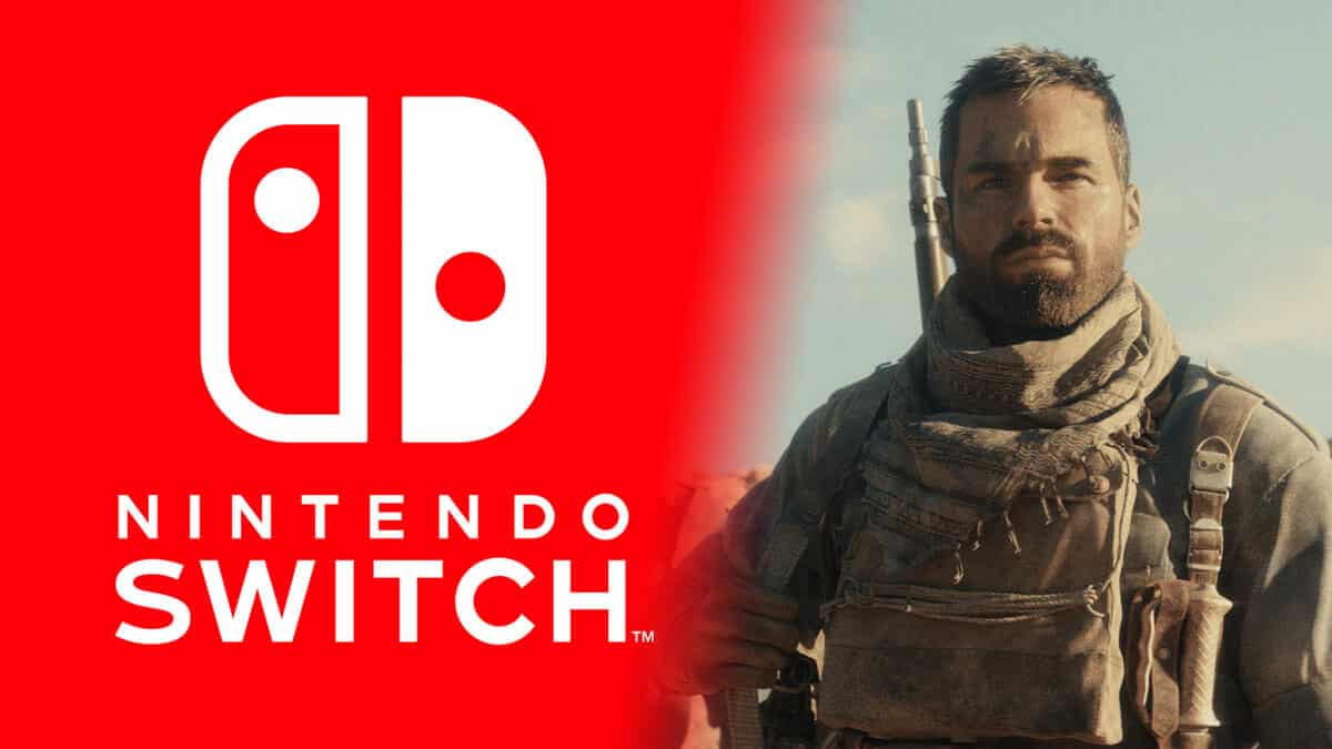 Call of Duty character and Nintendo switch logo
