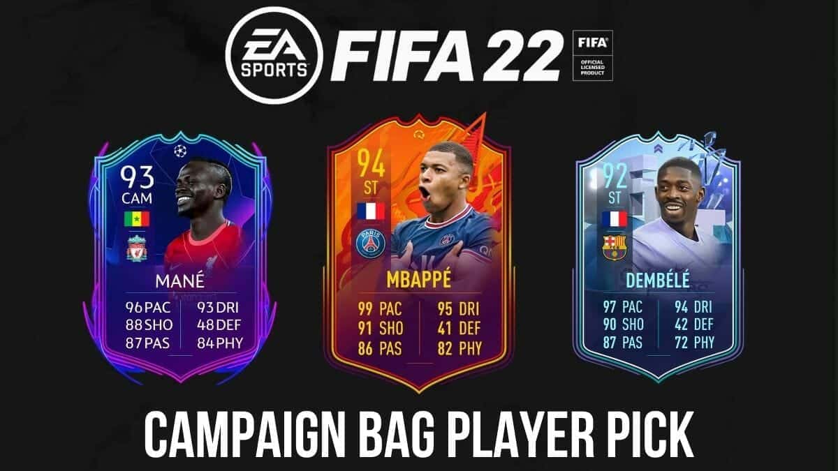 FIFA 22 Campaign Bag Player Pick SBC