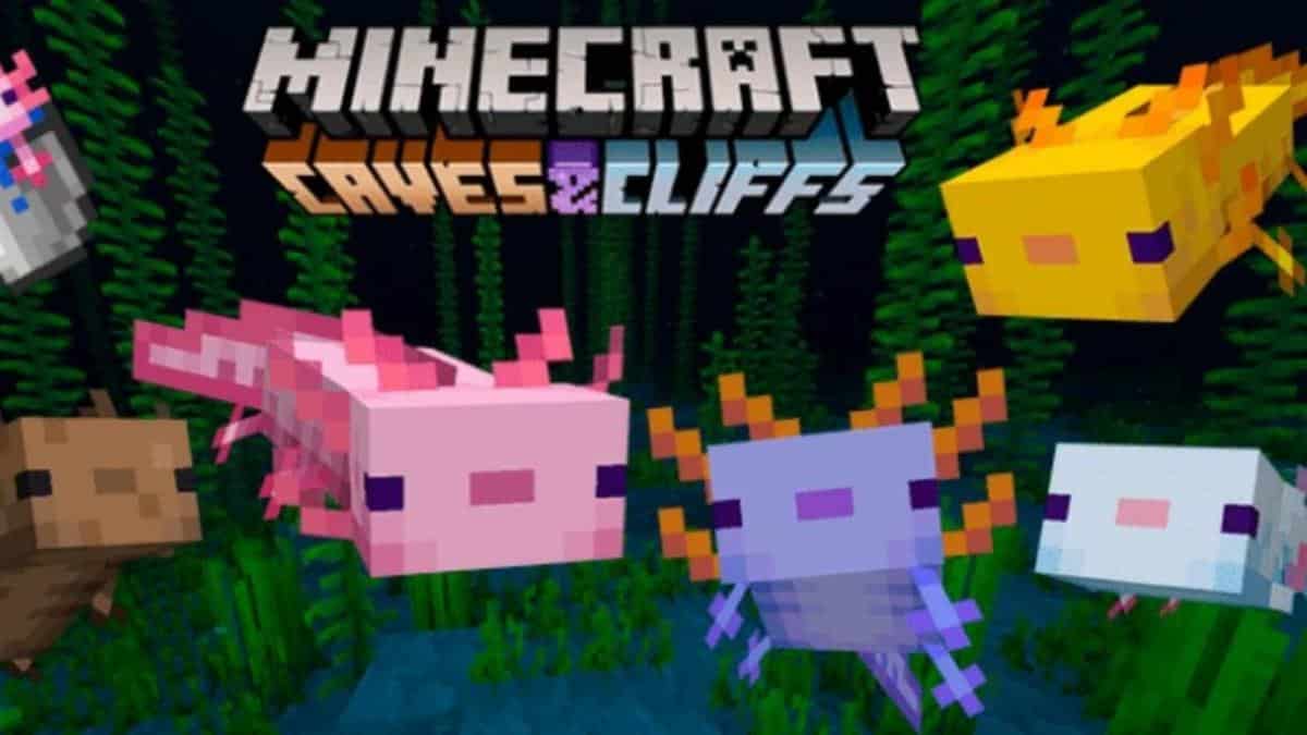 axolotls in Minecraft
