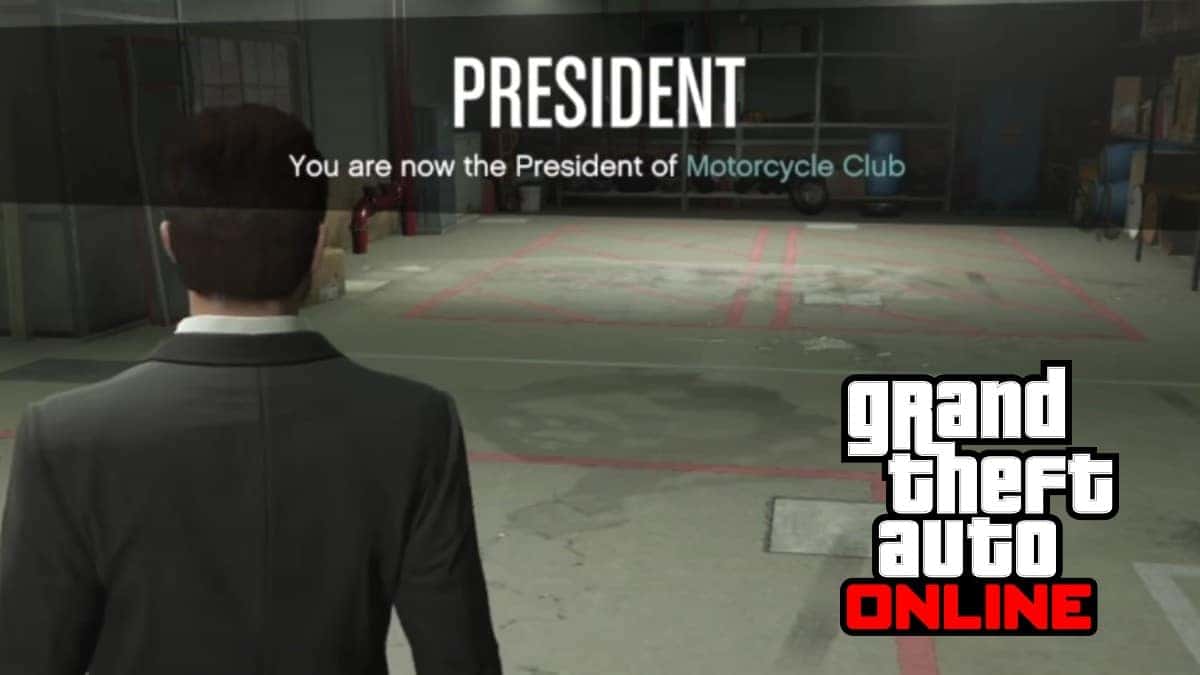 A GTA Online player becoming a Motorcycle Club President