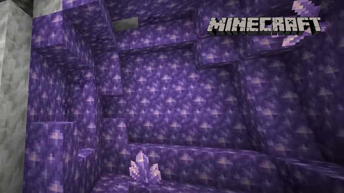 Amethyst geode in Minecraft