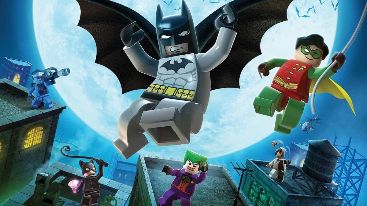 LEGO Batman 3 promo art with Batman and other DC characters