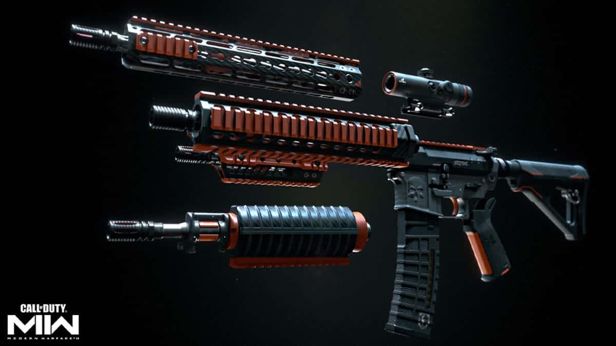 Modern Warfare 2 FJX Cinder weapon vault barrels