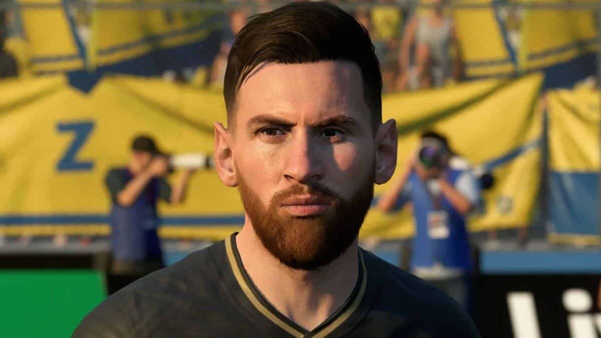 close up of messi in fifa 23