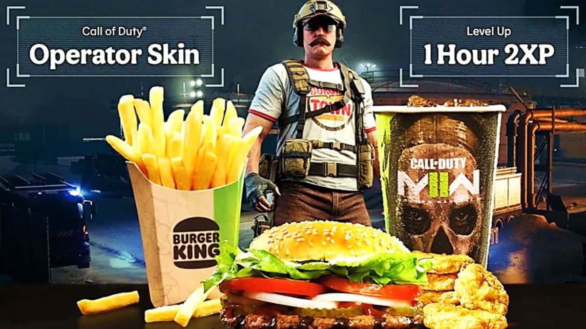 Modern Warfare 2 Burger King promotion xp and burger town operator skin