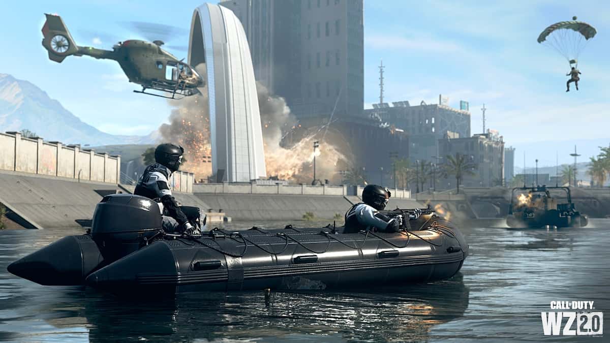 Warzone Operators on a boat