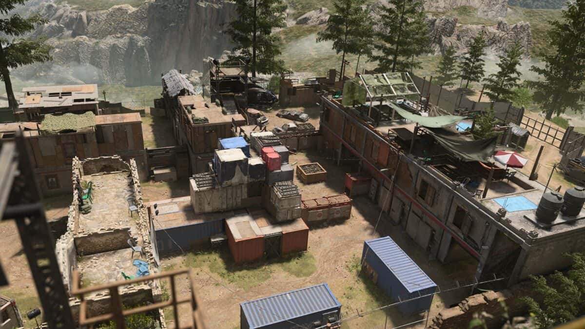 overhead view of shoot house map in modern warfare 2