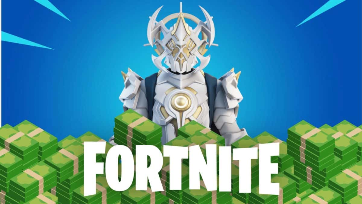 Fortnite character with money