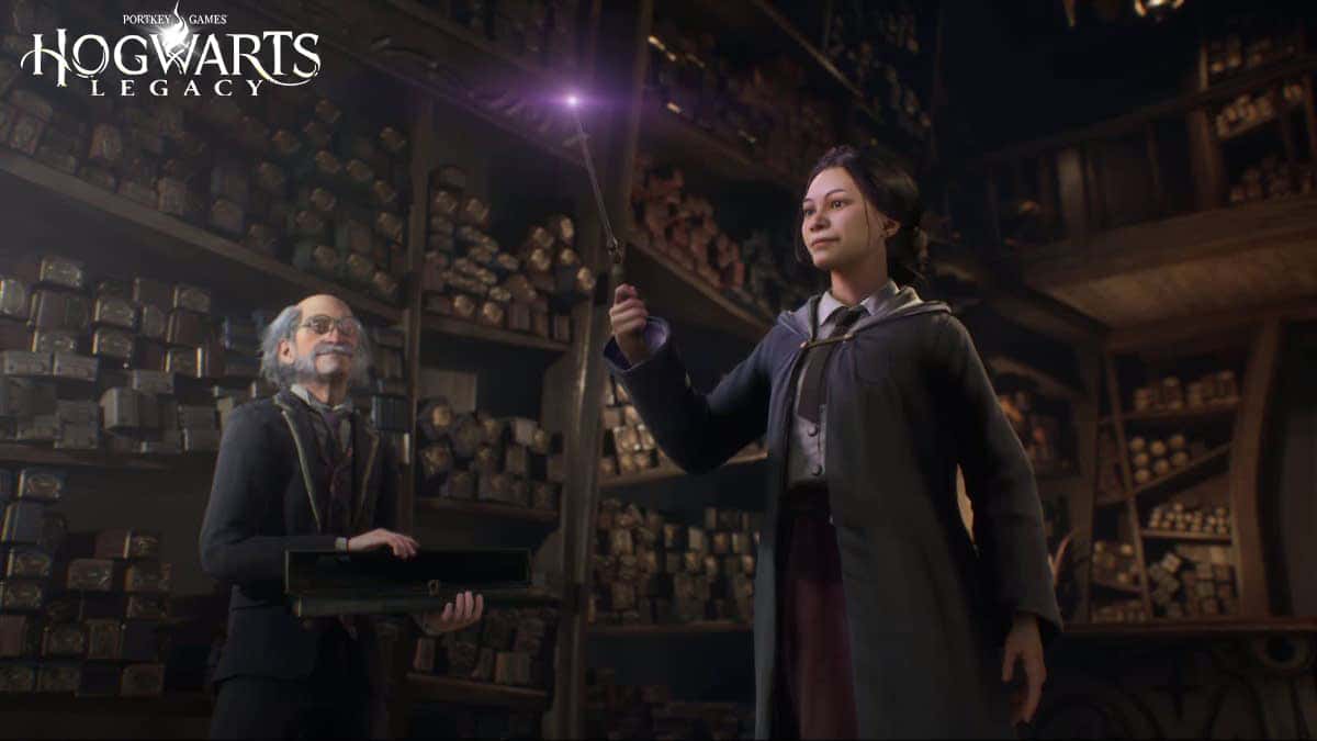 Howarts Legacy character casting spell