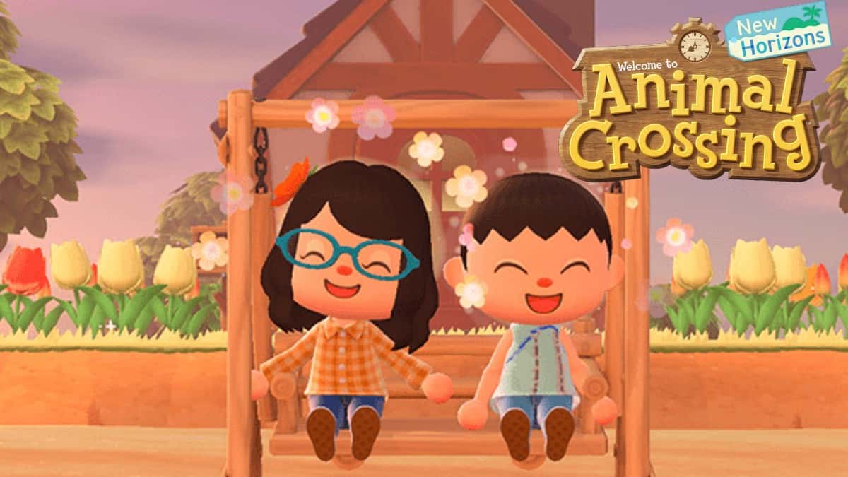 Animal Crossing New Horizons friends sitting together