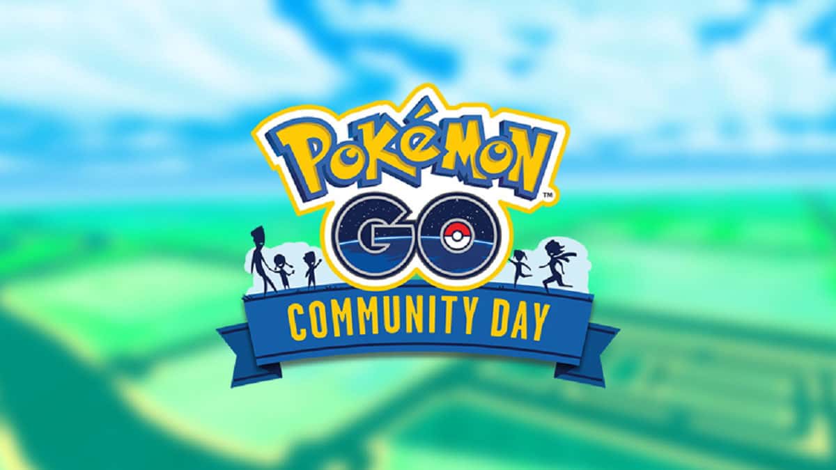 pokemon go logo with community day ribbon