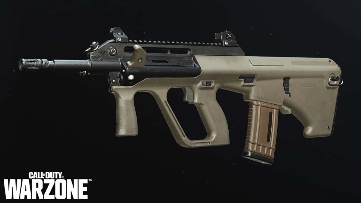 STB 556 assault rifle with warzone logo