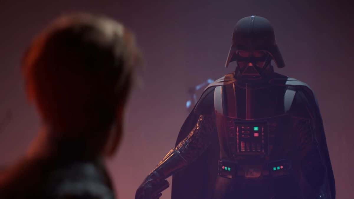 Darth Vader and Cal Kestis in Star Wars Jedi: Fallen Order