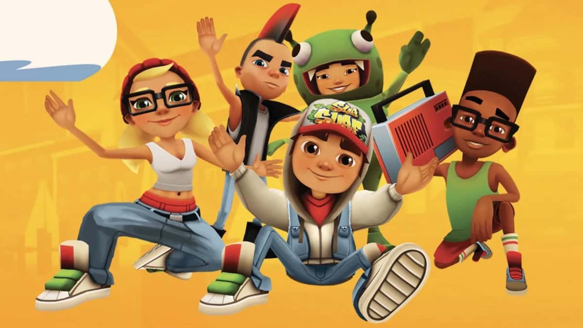 Various Subway Surfers characters in official promo art.