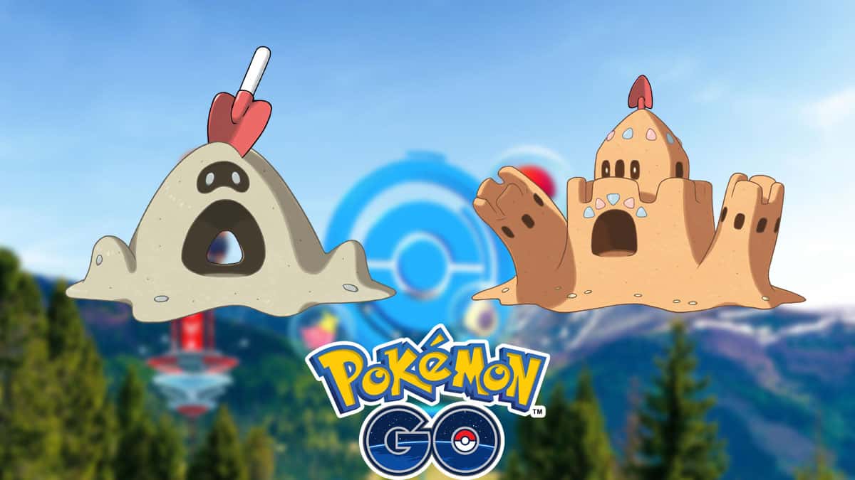 Sandygast and Palossand in Pokemon Go