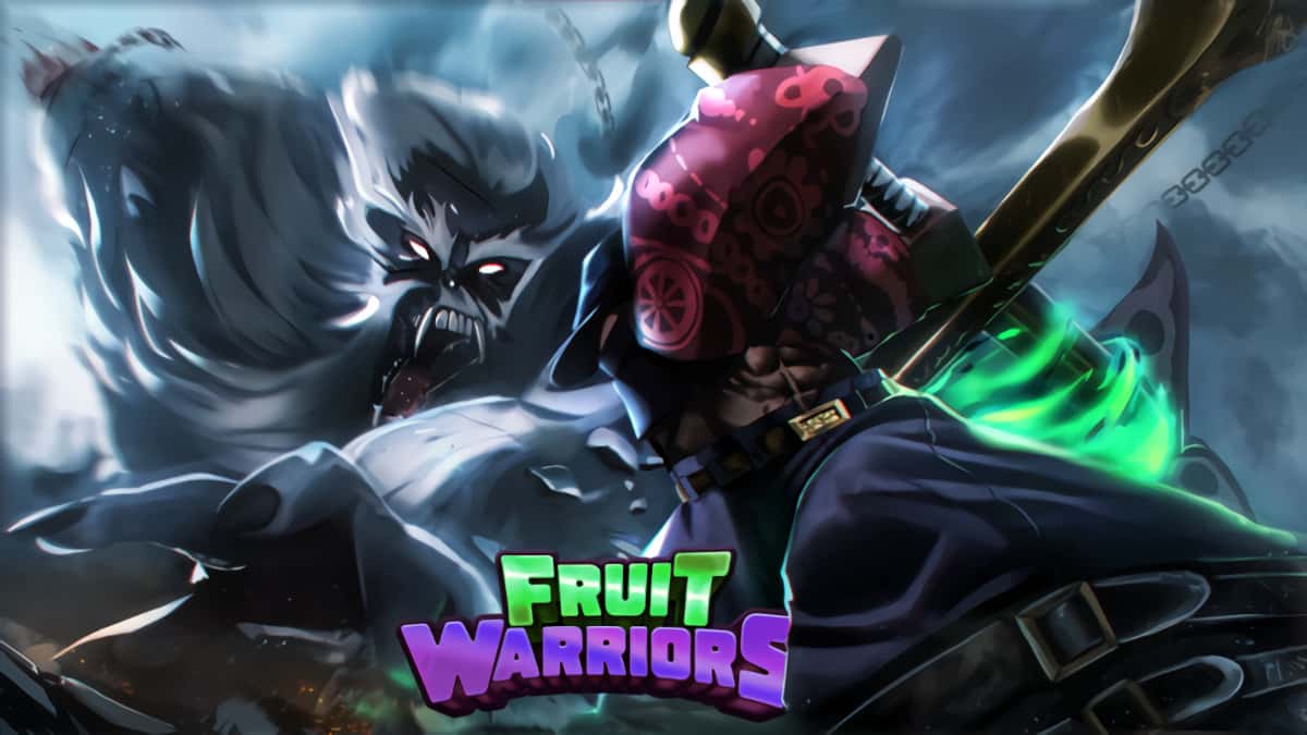 Roblox Fruit Warriors thumbnail.