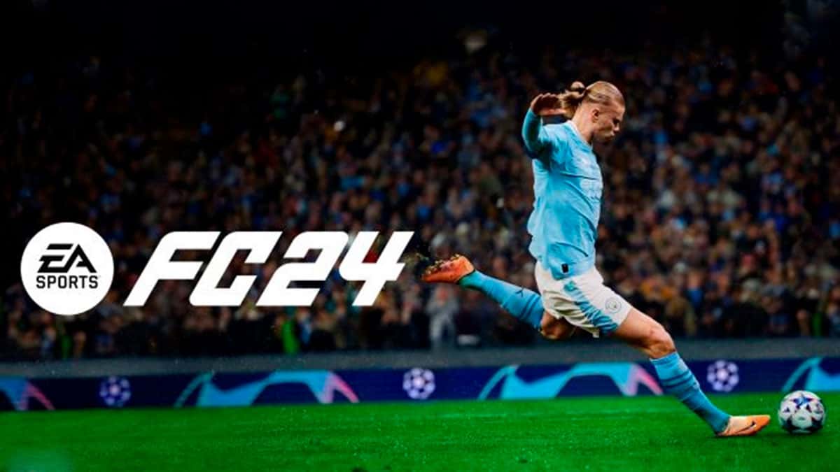 Erling Haaland in EA Sports FC 24 Standard Edition cover