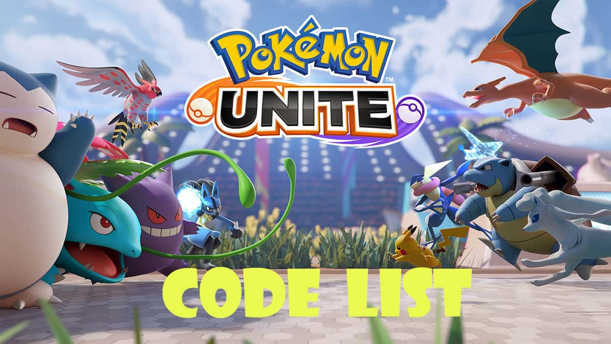 Pokemon Unite Code List