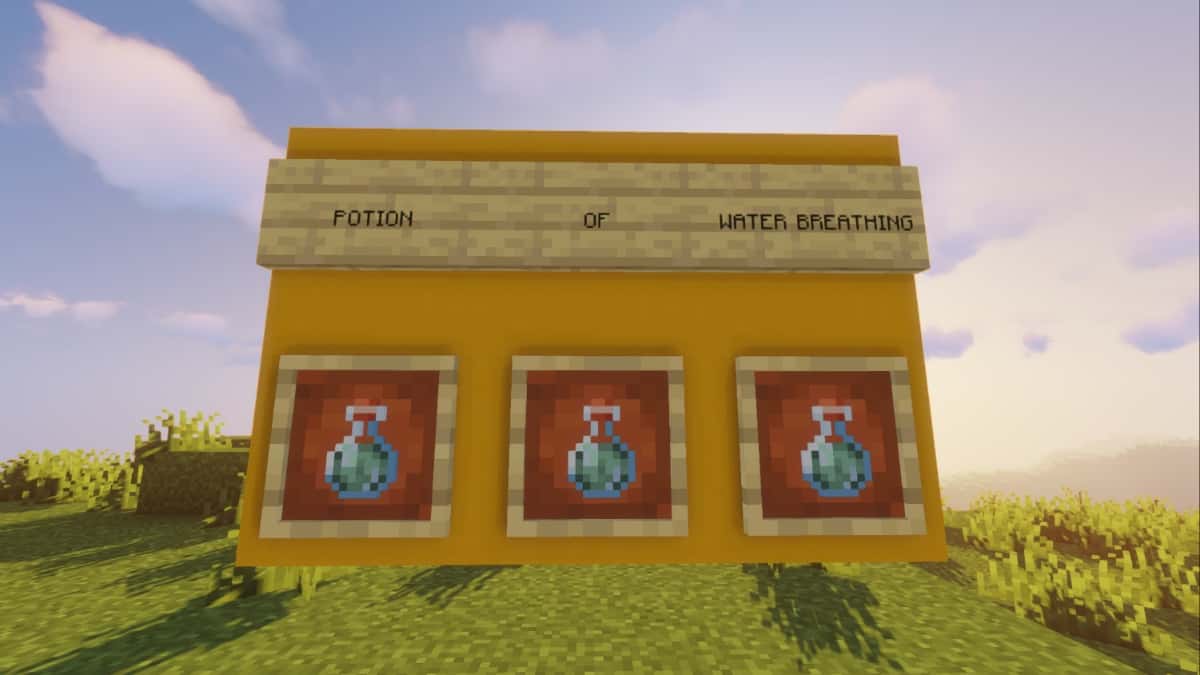 Potion of Water Breathing in Minecraft.
