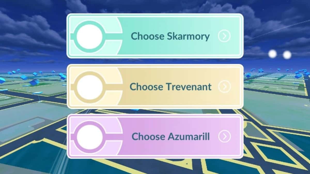 pokemon go great league timed research team options