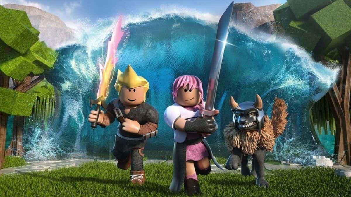 Roblox characters in an open world