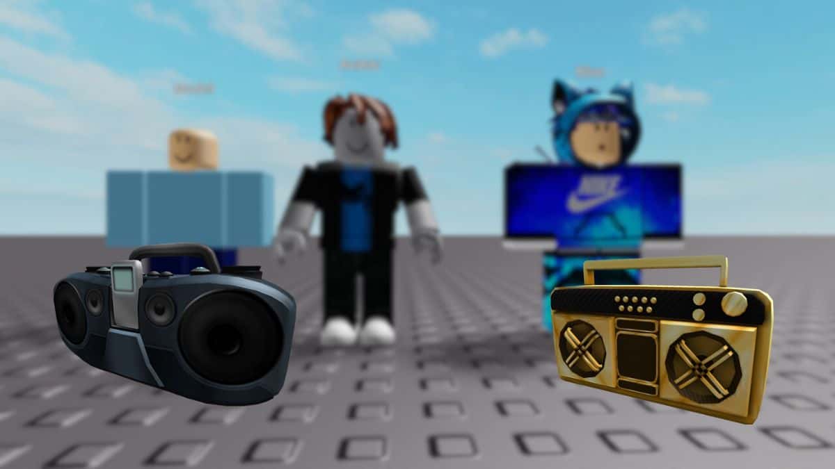 Roblox characters and radios