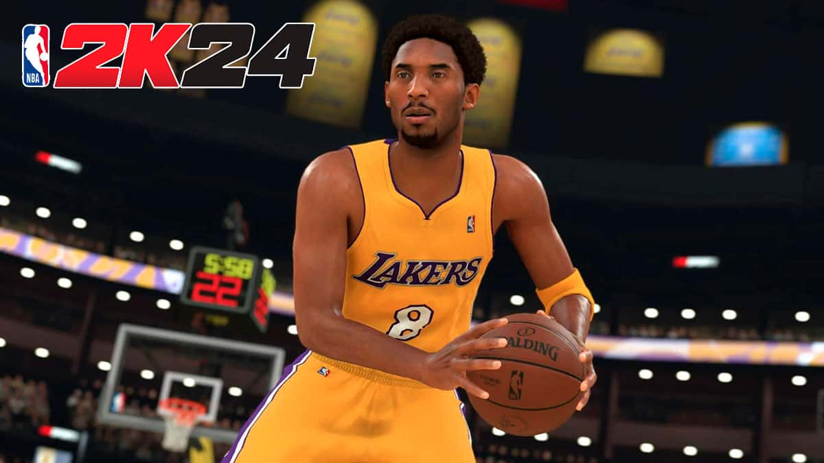 Los Angeles Lakers legend Kobe Bryant in NBA 2K24