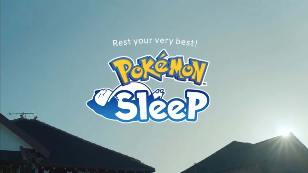 pokemon sleep promo image with snorlax in logo