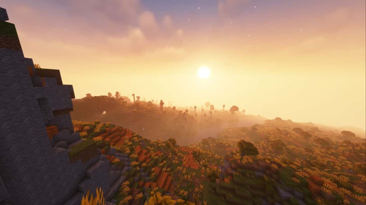 Scenery in Minecraft.