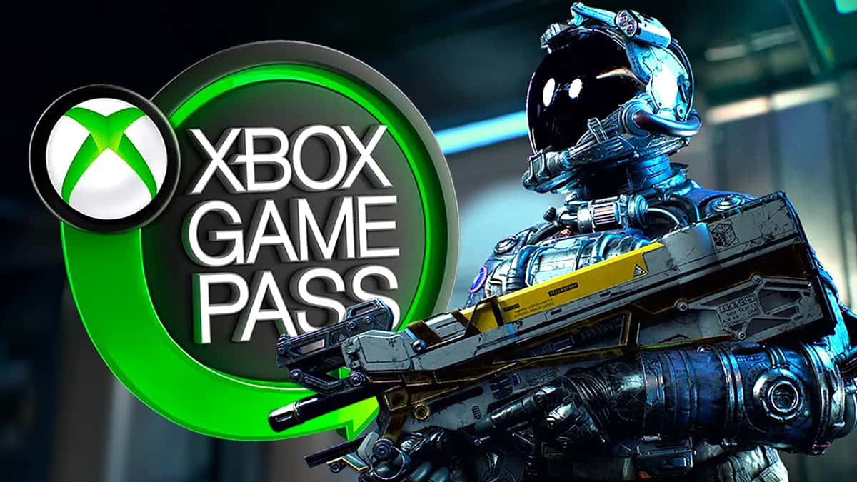 Xbox Game Pass logo and Starfield character