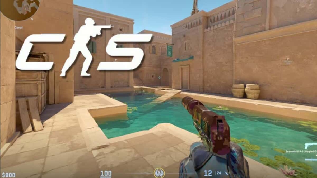 CS2 character aiming in Anubis map