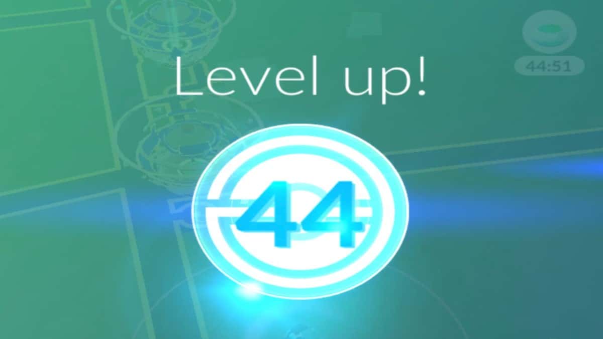 pokemon go level 44 completion screen