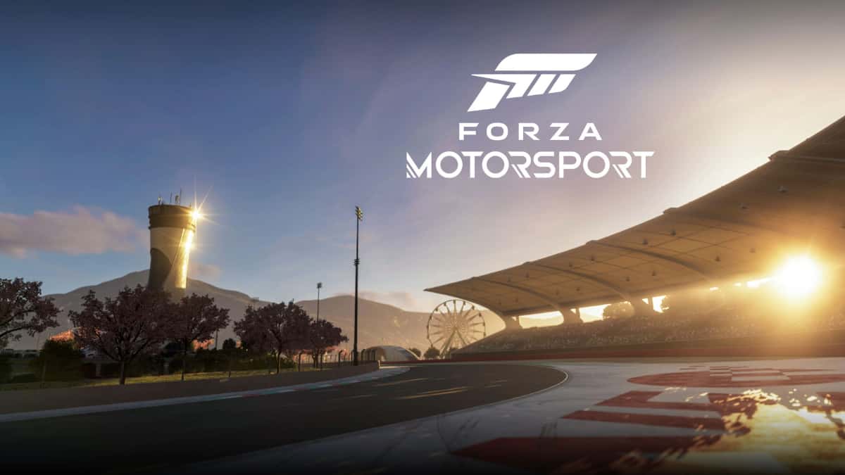 A racing track in Forza Motorsport