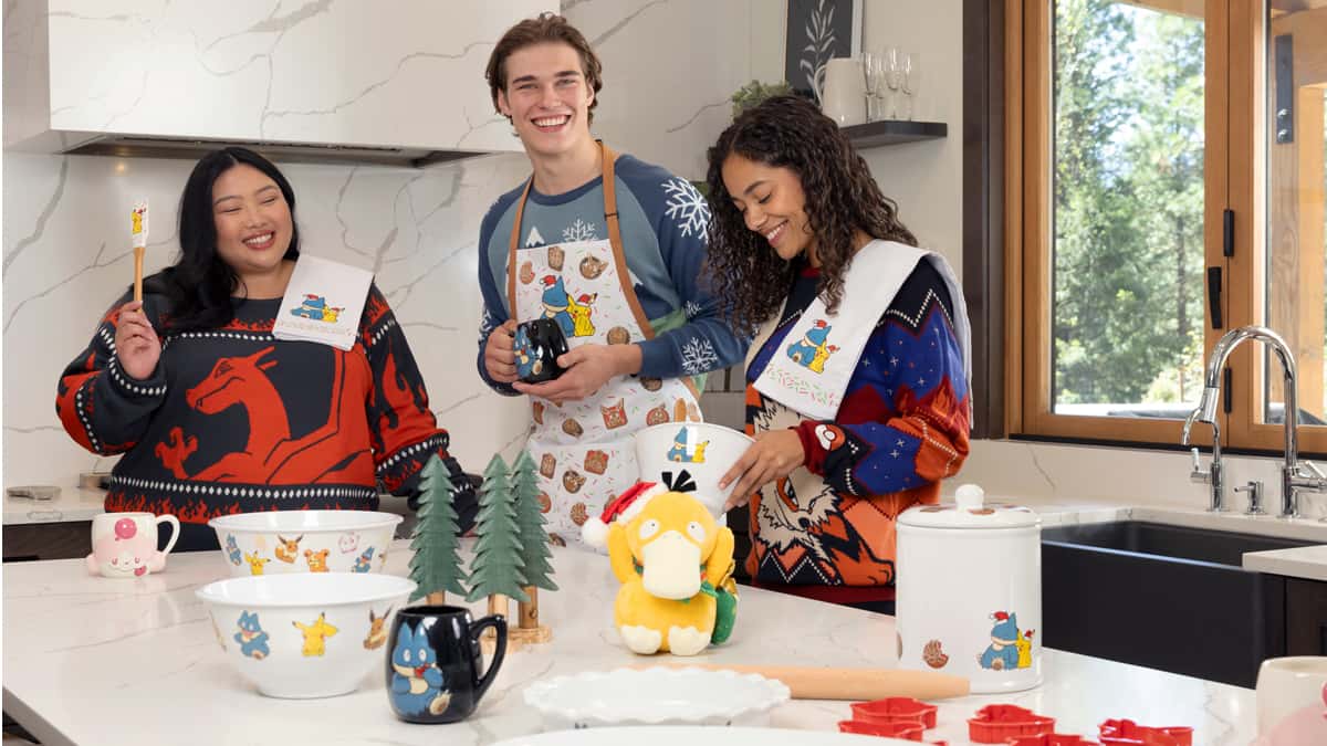 pokemon holiday apparel and home decor collection