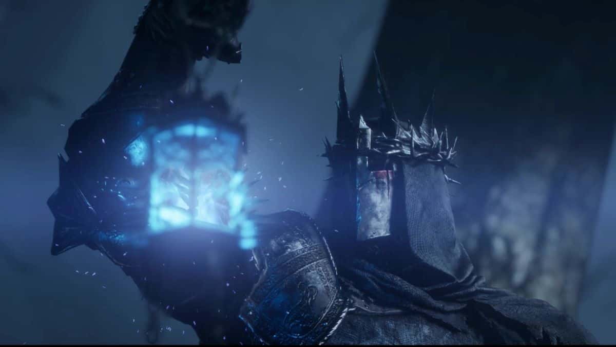 lords of the fallen character holding up umbral light lantern