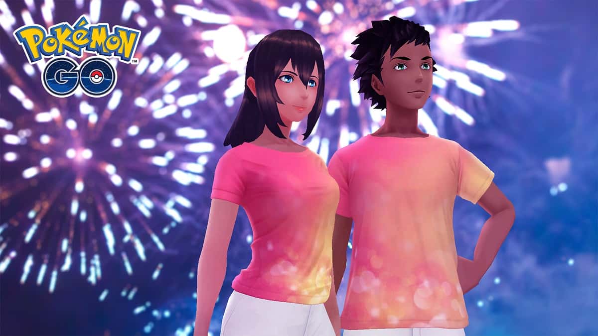 Pokemon Go trainers with a Festival of Light T-Shirt