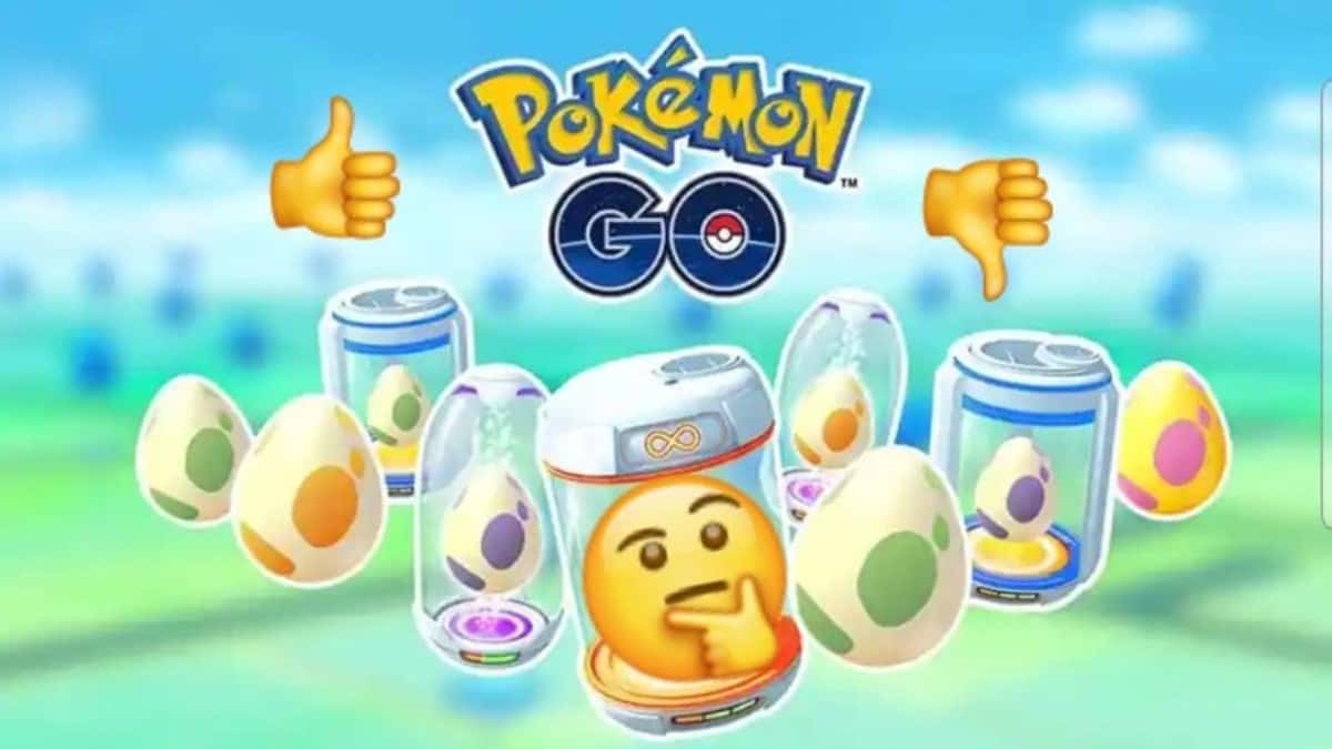 pokemon go incubators with 2km, 5km, 7km, and 10km eggs