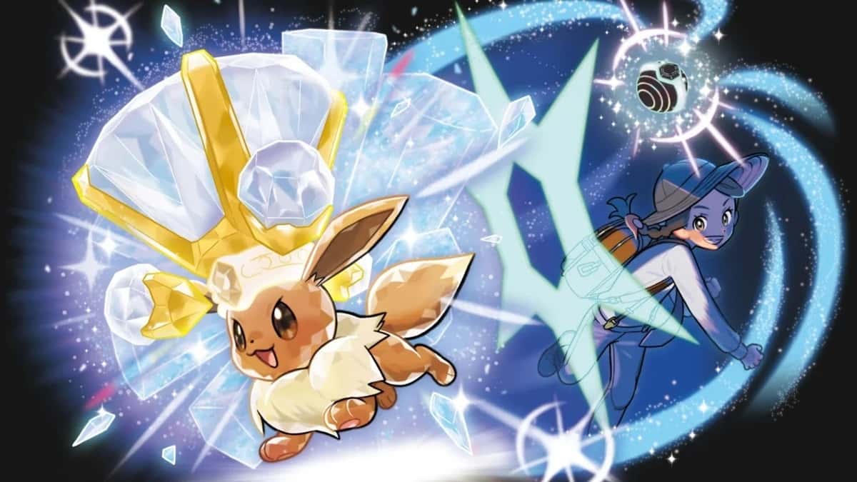 Eevee in a Tera Raid Battle event in Pokemon Scarlet and Violet