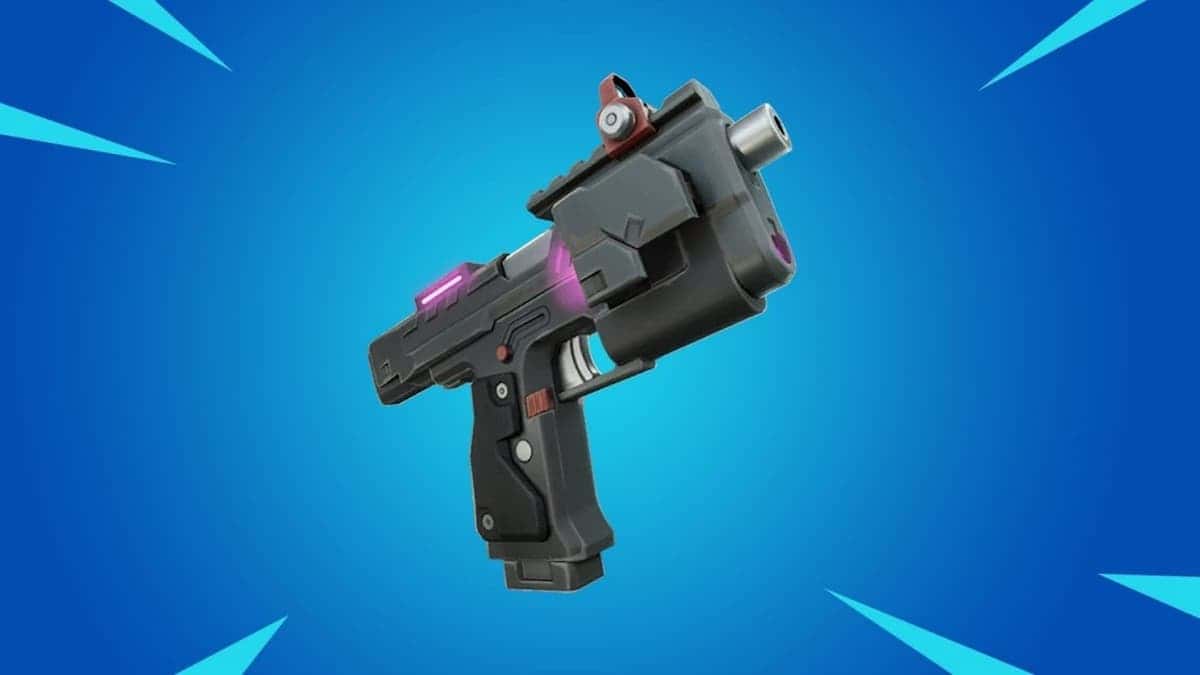 An image of the Lock On pistol in Fortnite.