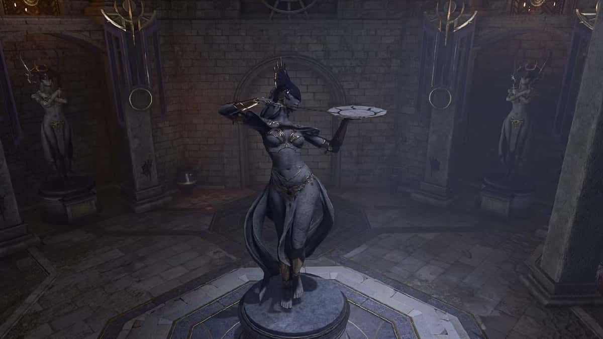A statue of Shar in Baldur's Gate 3