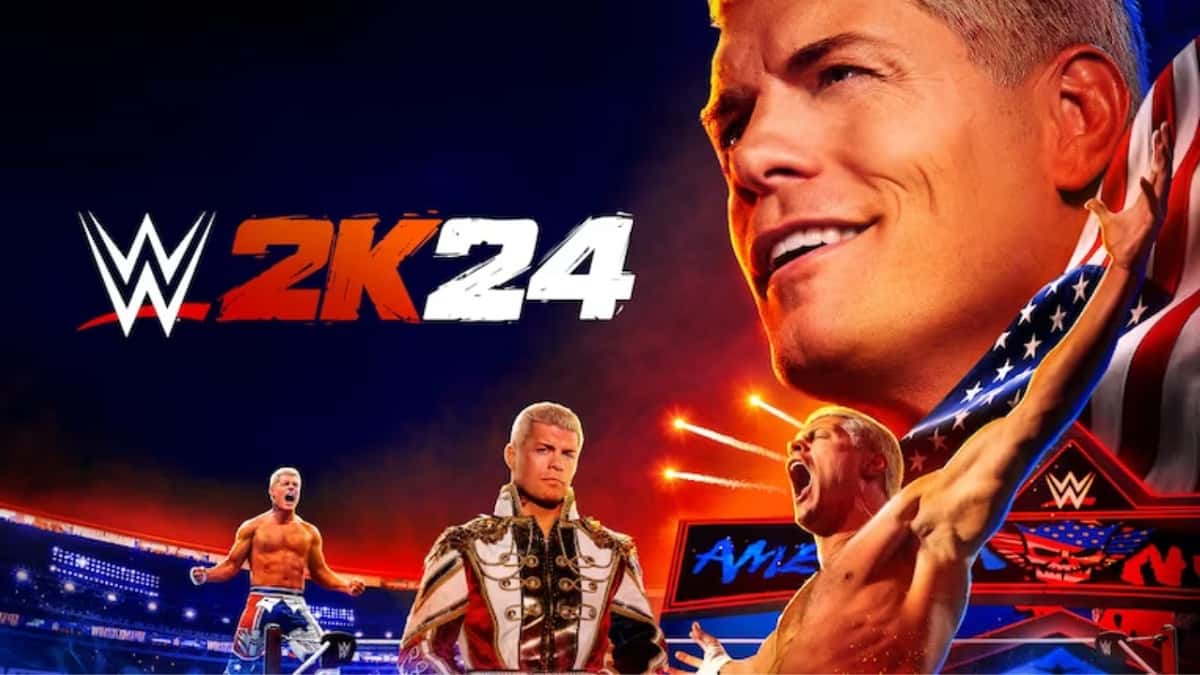 Cody Rhodes on WWE 2K24 Standard edition cover