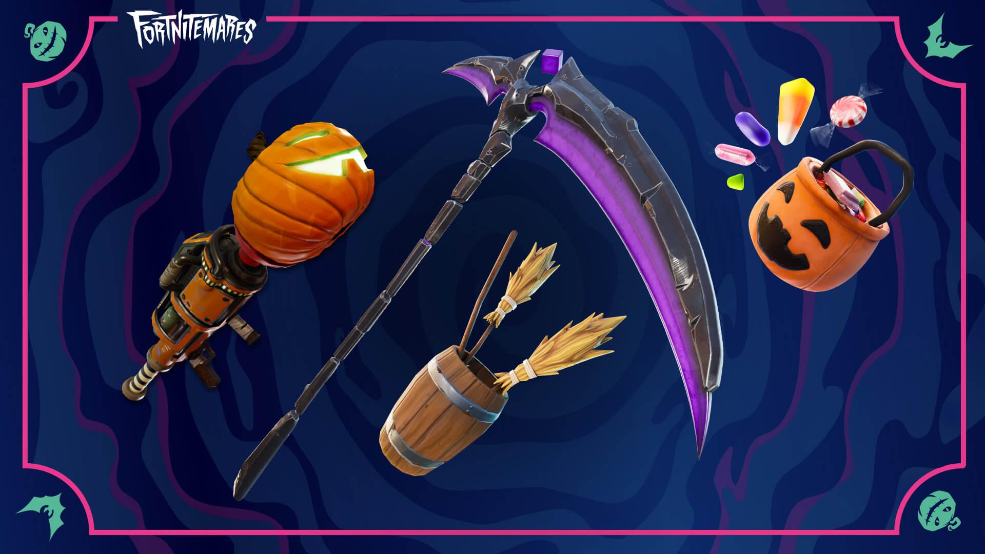 Fortnite, Sideways Scythe, Witch Brooms and the Pumpkin Rocket Launcher
