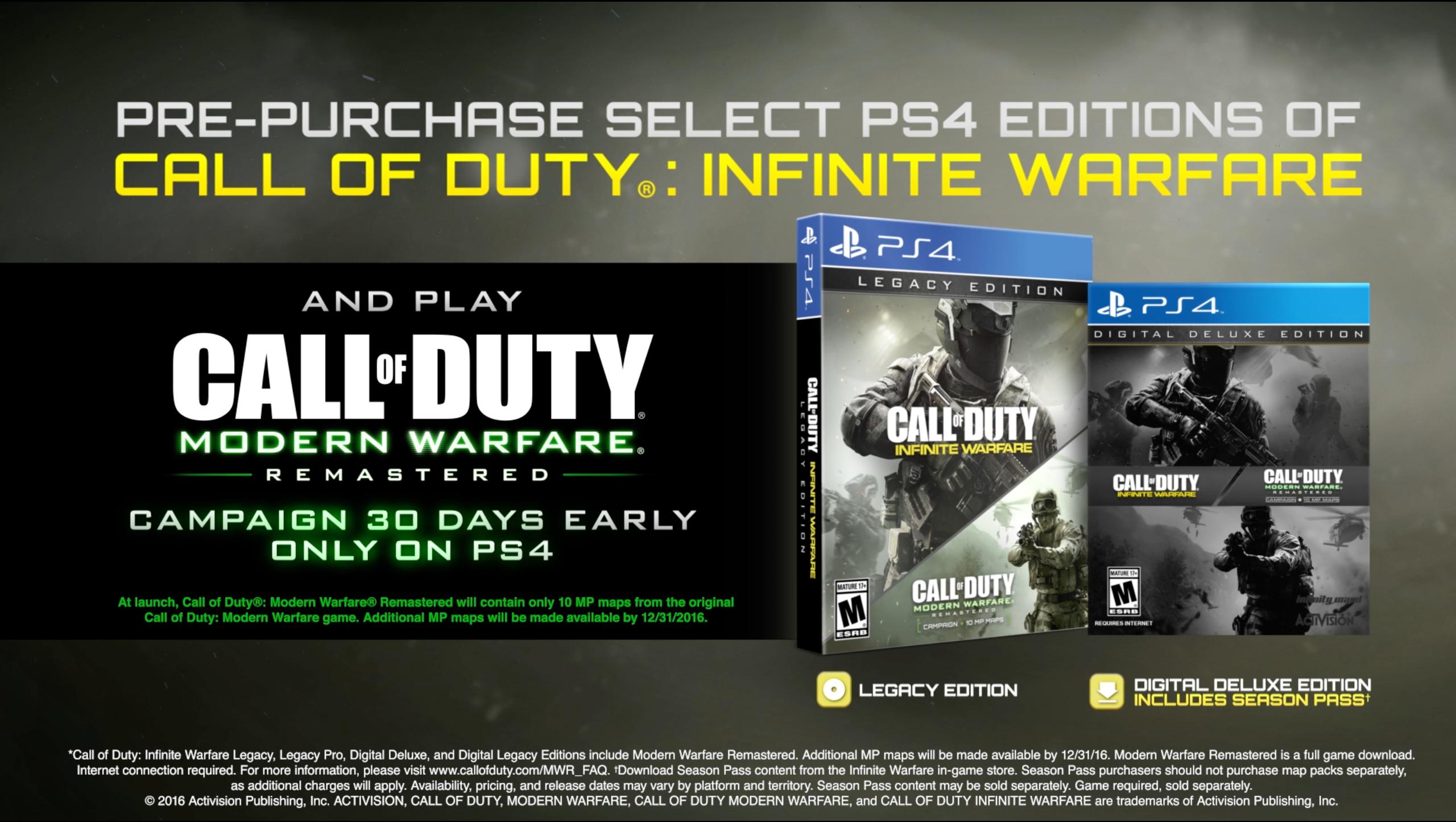 Call of Duty: Infinite Warfare Legacy Edition, Activision