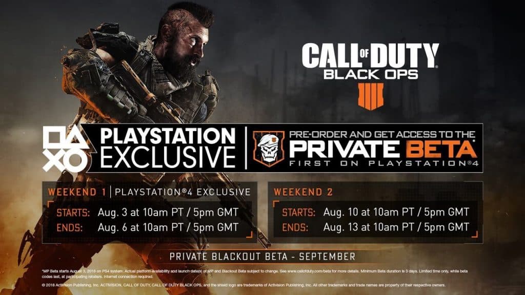 Activision on X: Just over 24 hours left in the Call of Duty: Black Ops 4  Multiplayer Beta! Here's our last set of codes. Redeem on PlayStation 4 and  get in there. #