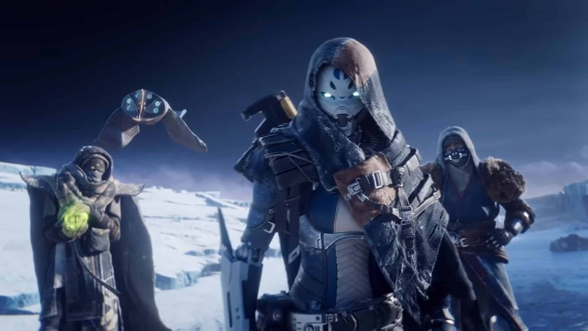 guardians facing the camera in destiny 2